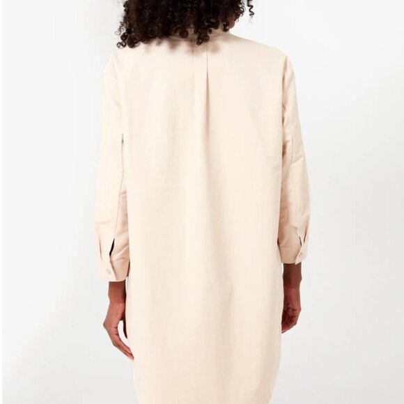 Pomander Place Tuckernuck Polly Dress Mini Collared Button Down Tan Brown Medium - Picture 5 of 10